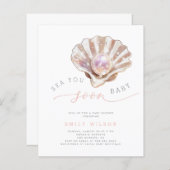 Budget Waterverf Zee dat u binnenkort uitnodigt Ba (Voorkant / Achterkant)