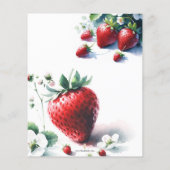 Budget Waterverf Zomer Baby shower (Achterkant)