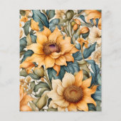 Budget Waterverf Zonnebloem Bruiloft (Achterkant)