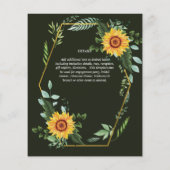 BUDGET Waterverf ZONNEBLOEMEN Groenelementen Bruil (Achterkant)