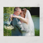 Budget Waterverven Foto bruiloft Dank u (Achterkant)