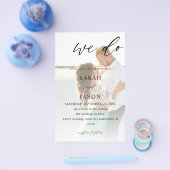 Budget We Do Foto Calligrafie Trouw MIDDELMAAT Flyer (Enkel)