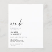 BUDGET We doen een huwelijksuitnodiging (Voorkant)