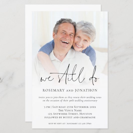 Budget We doen nog steeds een uitnodiging tot het  (Voorkant / Achterkant)