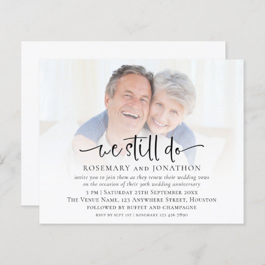 Budget We doen nog steeds Jubileum voor het vernie (Voorkant / Achterkant)