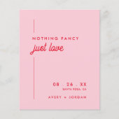 Budget We Eloped Retro Elopement Bruiloft Uitnodig (Voorkant)