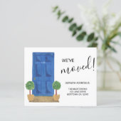 Budget We hebben Blue Door Announcement Kaart verp (Staand voorkant)