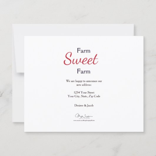 Budget We hebben Boerderij Tractor Red Rustic Land (Achterkant)