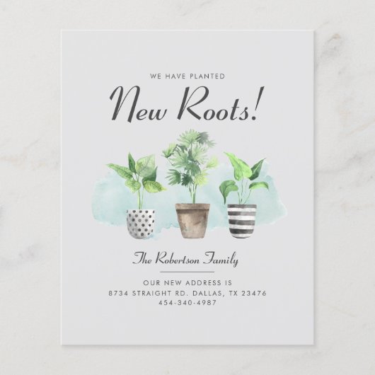 Budget We hebben Boho Moving Announcement verplaat Flyer (Voorkant)