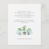 Budget We hebben Botanische Moving Aankondiging ve (Achterkant)