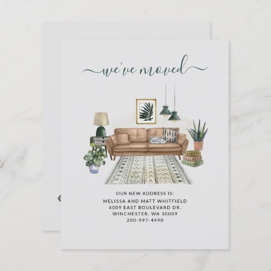 Budget We hebben Chic Moving Announcement verplaat (Voorkant / Achterkant)