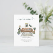 Budget We hebben Chic Moving Announcement verplaat (Staand voorkant)