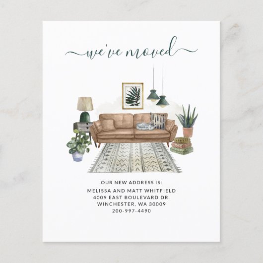 Budget We hebben Chic Moving Announcement verplaat Flyer (Voorkant)