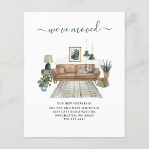 Budget We hebben Chic Moving Announcement verplaat Flyer