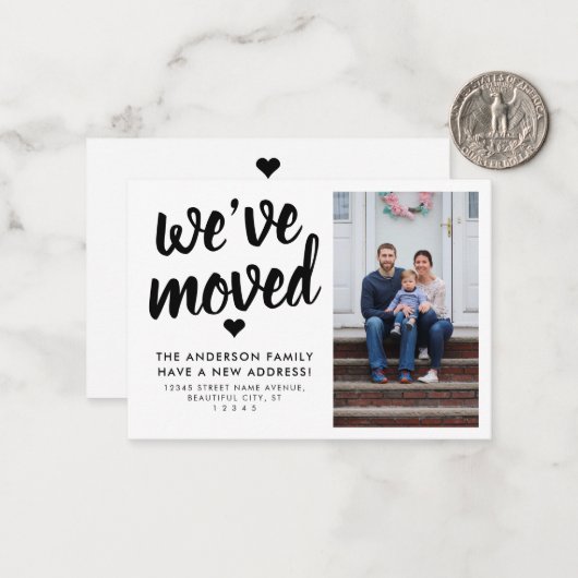 Budget We hebben de Kaart voor het verplaatsen van Notitiekaartje (Voorkant / Achterkant in situ)