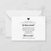 Budget We hebben de Kaart voor het verplaatsen van Notitiekaartje (Achterkant)