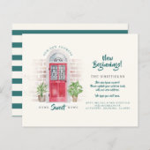 Budget We hebben de nieuwe Adres Red Waterverf deu (Voorkant / Achterkant)