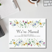 Budget We hebben Floral Moving Aankondiging Kaart 