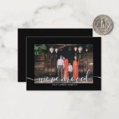 Budget We hebben Foto Black Briefkaart verplaatst (Voorkant / Achterkant in situ)