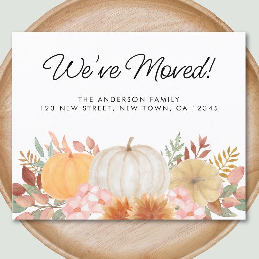 Budget We hebben Herfst verhuisd Aankondiging