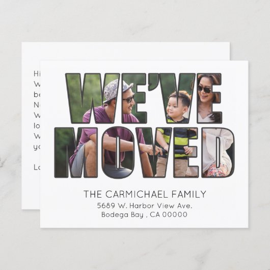 Budget We hebben ons verplaatst met de mededeling  (Voorkant / Achterkant)