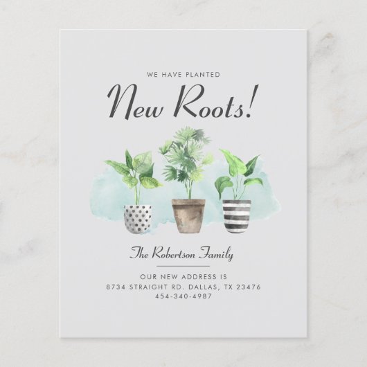 Budget We hebben Roots Boho Moving Aankondiging ve (Voorkant)