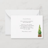 Budget We hebben White door Planten Moving Kaart v Notitiekaartje (Achterkant)