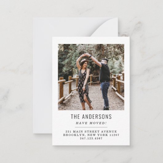 Budget We hebben wijziging van adresfoto verplaats Notitiekaartje (Voorkant)