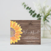 Budget We hebben Zonnebloem-aankondiging Kaart ver (Staand voorkant)