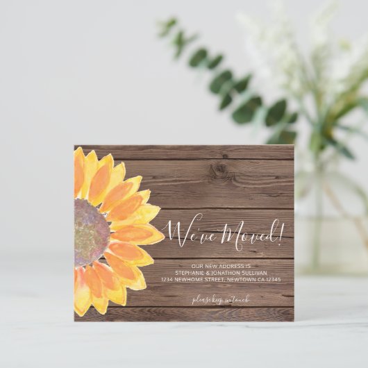 Budget We hebben Zonnebloem-aankondiging Kaart ver (Staand voorkant)