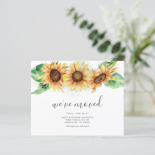 Budget We hebben Zonnebloem Bewegende Aankondiging (Staand voorkant)