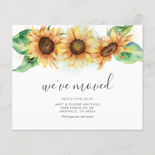 Budget We hebben Zonnebloem Bewegende Aankondiging (Voorkant)