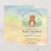 Budget We kunnen de uitnodiging tot Baby shower af (Voorkant / Achterkant)