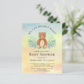 Budget We kunnen de uitnodiging tot Baby shower af (Staand voorkant)