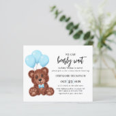 Budget We kunnen de uitnodiging tot Baby shower af (Staand voorkant)