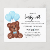 Budget We kunnen de uitnodiging tot Baby shower af (Voorkant)