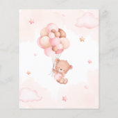 Budget We kunnen de uitnodiging tot Baby shower af (Achterkant)