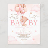 Budget We kunnen de uitnodiging tot Baby shower af (Voorkant)