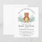 Budget We kunnen de uitnodiging tot Baby shower af (Voorkant / Achterkant)