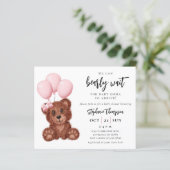 Budget We kunnen de uitnodiging tot Baby shower af (Staand voorkant)