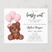 Budget We kunnen de uitnodiging tot Baby shower af (Voorkant)