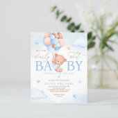 Budget We kunnen de uitnodiging tot Baby shower af (Staand voorkant)
