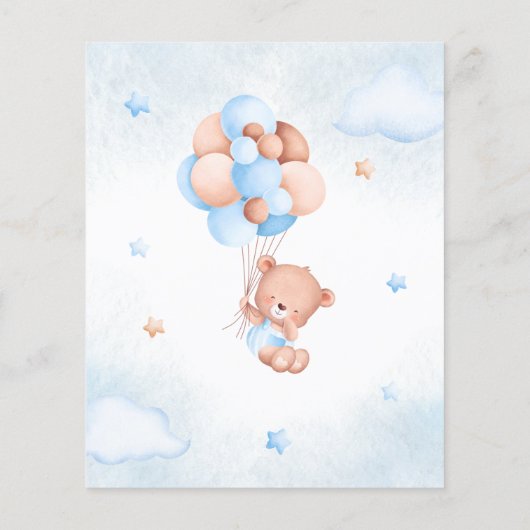 Budget We kunnen de uitnodiging tot Baby shower af (Achterkant)