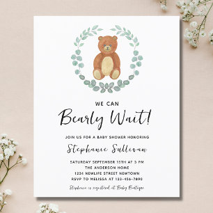 Budget We kunnen de uitnodiging tot Baby shower af