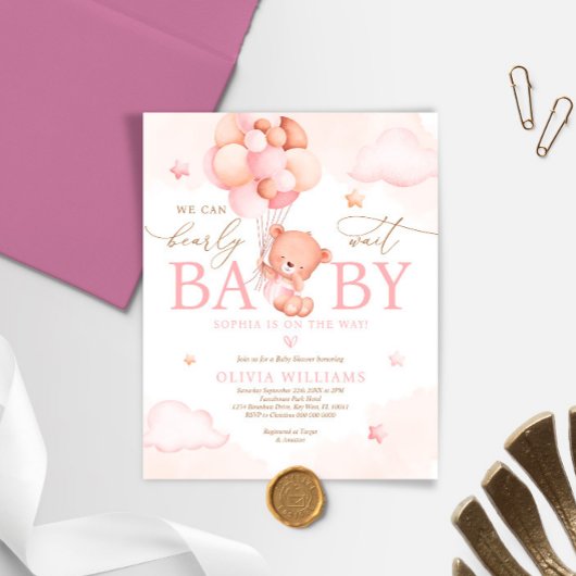 Budget We kunnen de uitnodiging tot Baby shower af