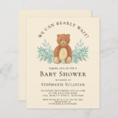 Budget We kunnen de uitnodiging tot Baby shower af (Voorkant / Achterkant)