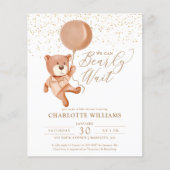 Budget We kunnen neutraal Baby shower afwachten (Voorkant)