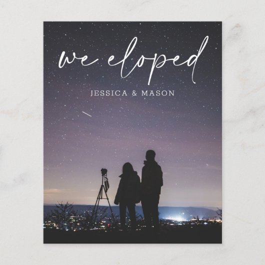 Budget We maken een handgeschreven uitnodigingsbro Flyer (Voorkant)