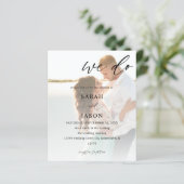 Budget we maken foto-kalligrafie bruiloft (Staand voorkant)