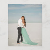 Budget we maken foto-kalligrafie bruiloft flyer (Achterkant)